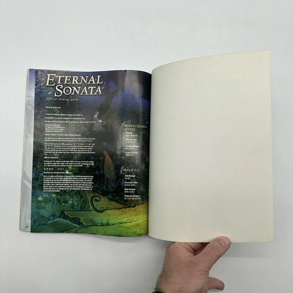 Eternal Sonata - Brady Games - Official Strategy Game Guide Covers Xbox 360 Game